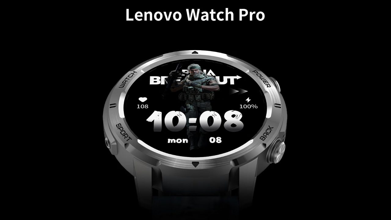 Lenovo Watch Pro: металлические смарт-часы с AMOLED-дисплеем и 20-дневной автономностью оценены в 499 юаней