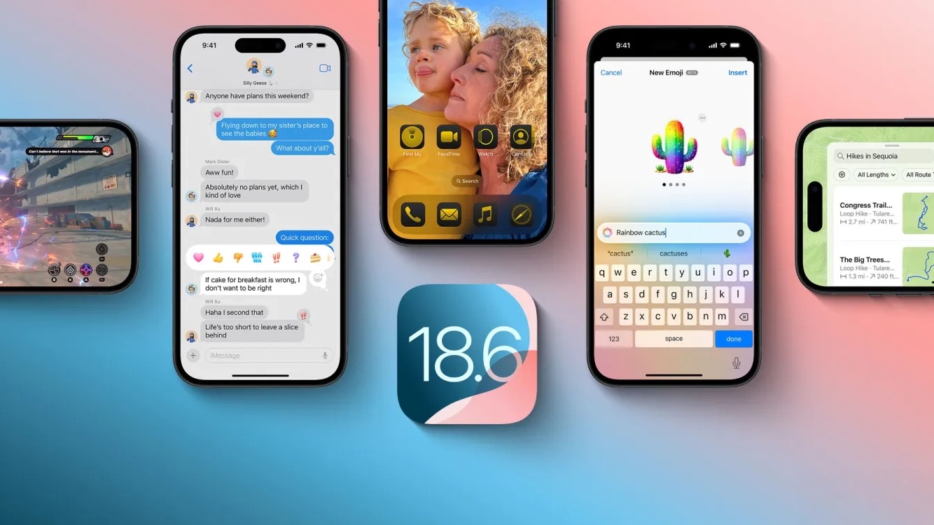 Apple выпустила iOS 18.6: исправлена отправка видеовоспоминаний и усилена защита данных