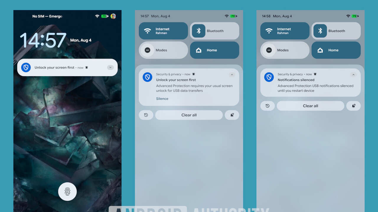 Android 16 заставит разблокировать смартфон перед быстрой зарядкой — это часть новой USB-защиты