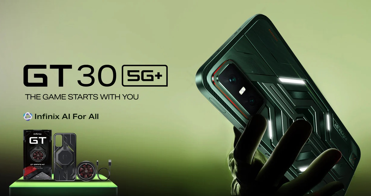 Infinix GT 30 5G+: игровой AMOLED-смартфон 144 Гц стартовал в Индии по цене от 17600 руб.