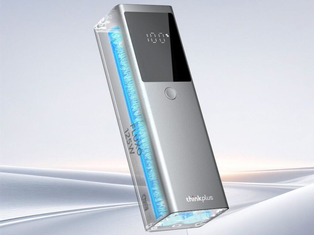 Lenovo представила компактный пауэрбанк ThinkPlus Fluxo 125W на 12800 мА·ч с зарядкой ноутбуков