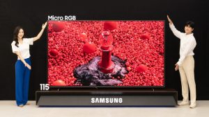 Samsung представила 115-дюймовый Micro RGB-телевизор 4K 144 Гц за $32450