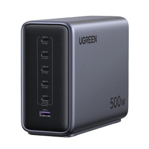 Ugreen 500W Desktop Charging Base: первая настольная GaN-станция на 500 Вт заряжает пять ноутбуков одновременно