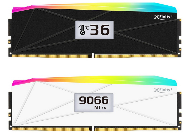 V-Color начала продажи модулей памяти XFinity+ DDR5 с встроенным OLED-дисплеем