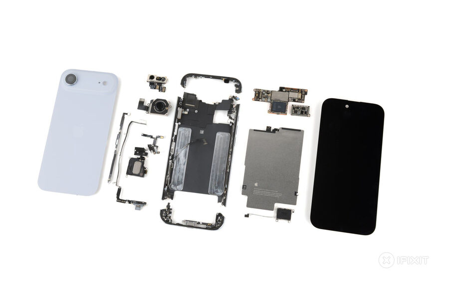 iFixit обнаружил «сверхплотную» материнскую плату в iPhone Air — секрет корпуса толщиной 5,6 мм и редкой ремонтопригодности