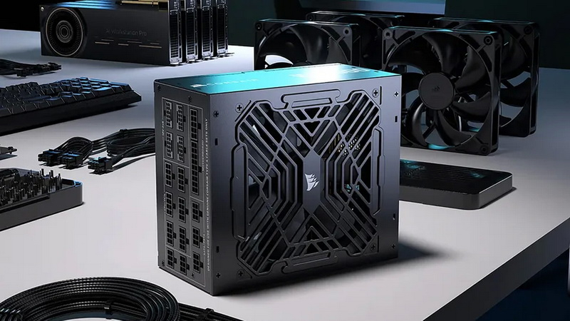 Corsair WS3000: блок питания на 3000 Вт с сертификатом 80 Plus Platinum и четырьмя разъёмами 12V-2x6