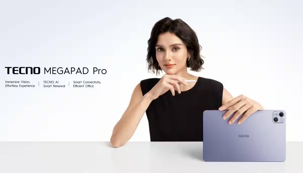 Tecno вывела на IFA 2025 12-дюймовый планшет MegaPad Pro с ИИ-клавишей и батареей 10 000 мА·ч