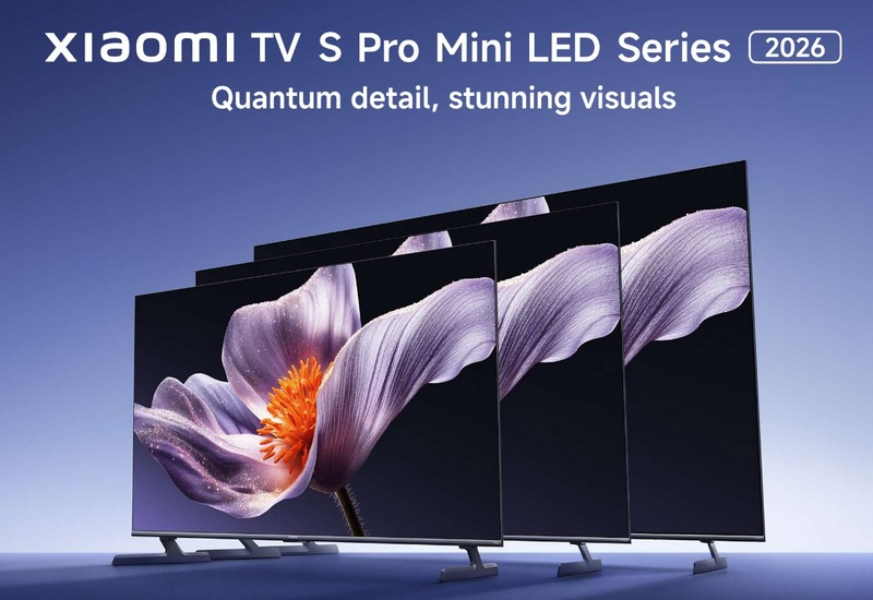 Xiaomi вывела на мировой рынок серию телевизоров TV S Pro Mini LED 2026: 55 дюймов за 68 тысяч рублей