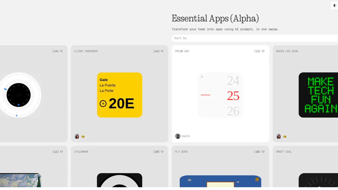 Nothing анонсировала Essential Apps — генератор мини-приложений на базе ИИ прямо в смартфоне