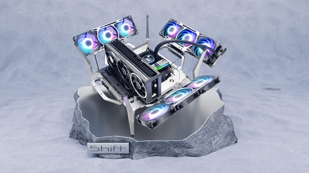 InWin SHIFT: открытый корпус-трансформер с тремя местами под СЖО 360 мм