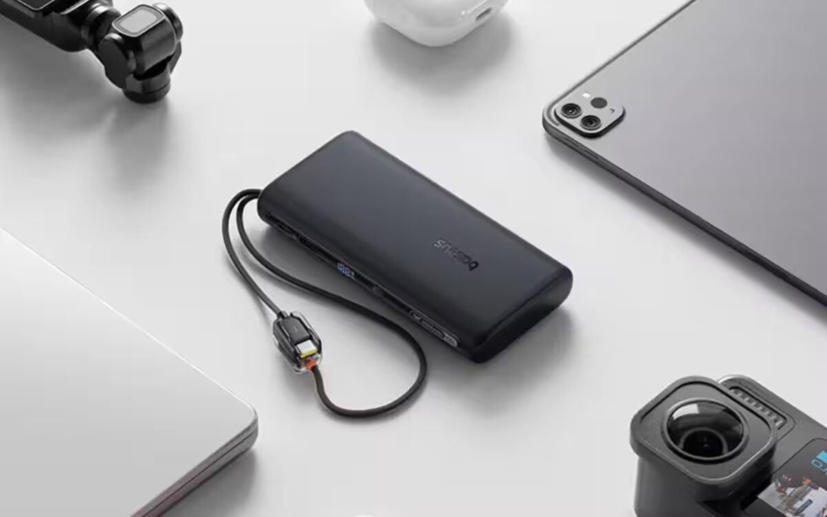 Baseus EnerFill FC41: пауэрбанк 20000 мА·ч с 100-ваттной отдачей и двумя встроенными кабелями