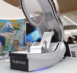 Science из Осаки показала капсулу Mirai Renjian — «человеческую стиральную машину» с микропузырьковой мойкой и ИИ-управлением