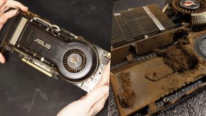 Блогер восстановил Asus ROG Matrix 9800 GT, десятилетие пролежавшую в никотиновом налёте, и оживил её