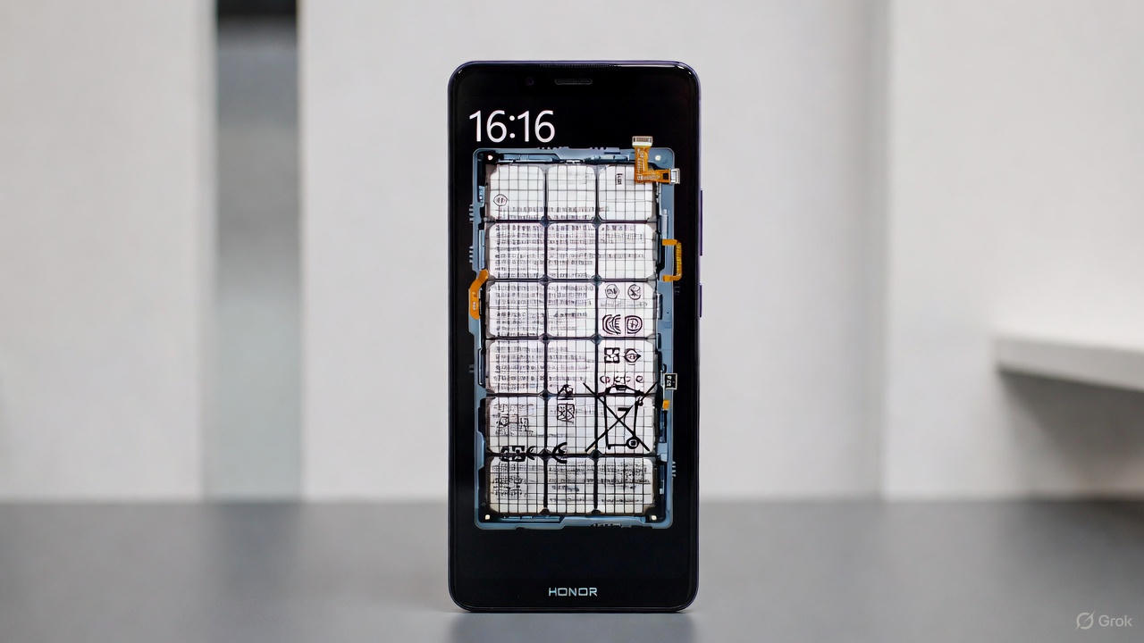 Honor готовит ультратонкий смартфон с аккумулятором почти 10 000 мА·ч — первая партия батарей уже сошла с конвейера