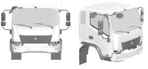 КамАЗ показал кабину грузовика Compasstar: опубликованы патентные изображения