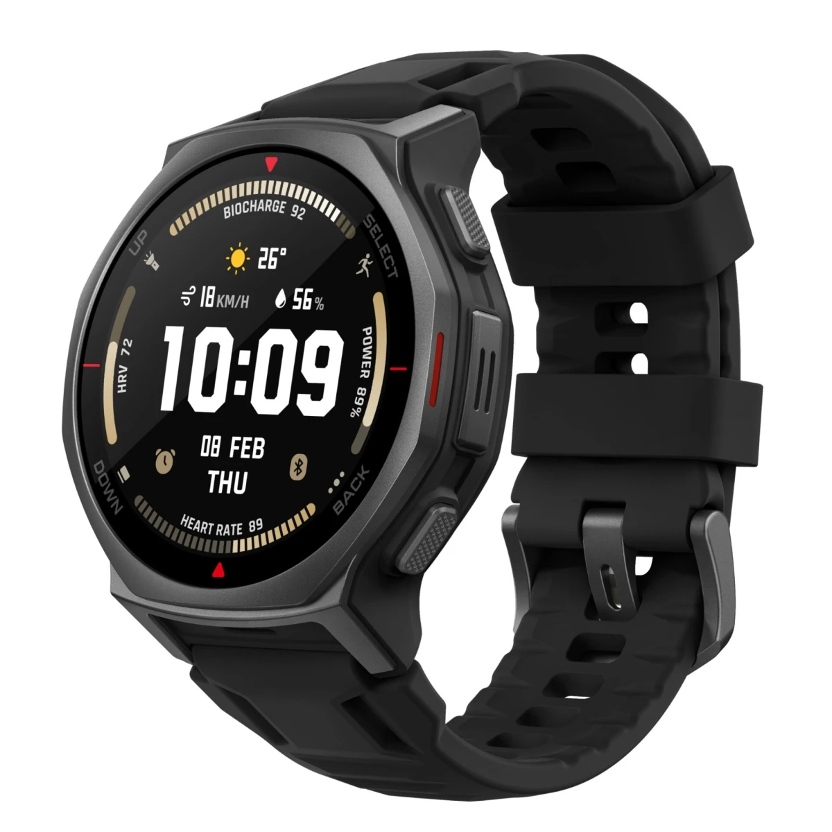 Amazfit T-Rex 3 Pro 44 мм вышли на мировой рынок за $380 в цвете Tactical Black