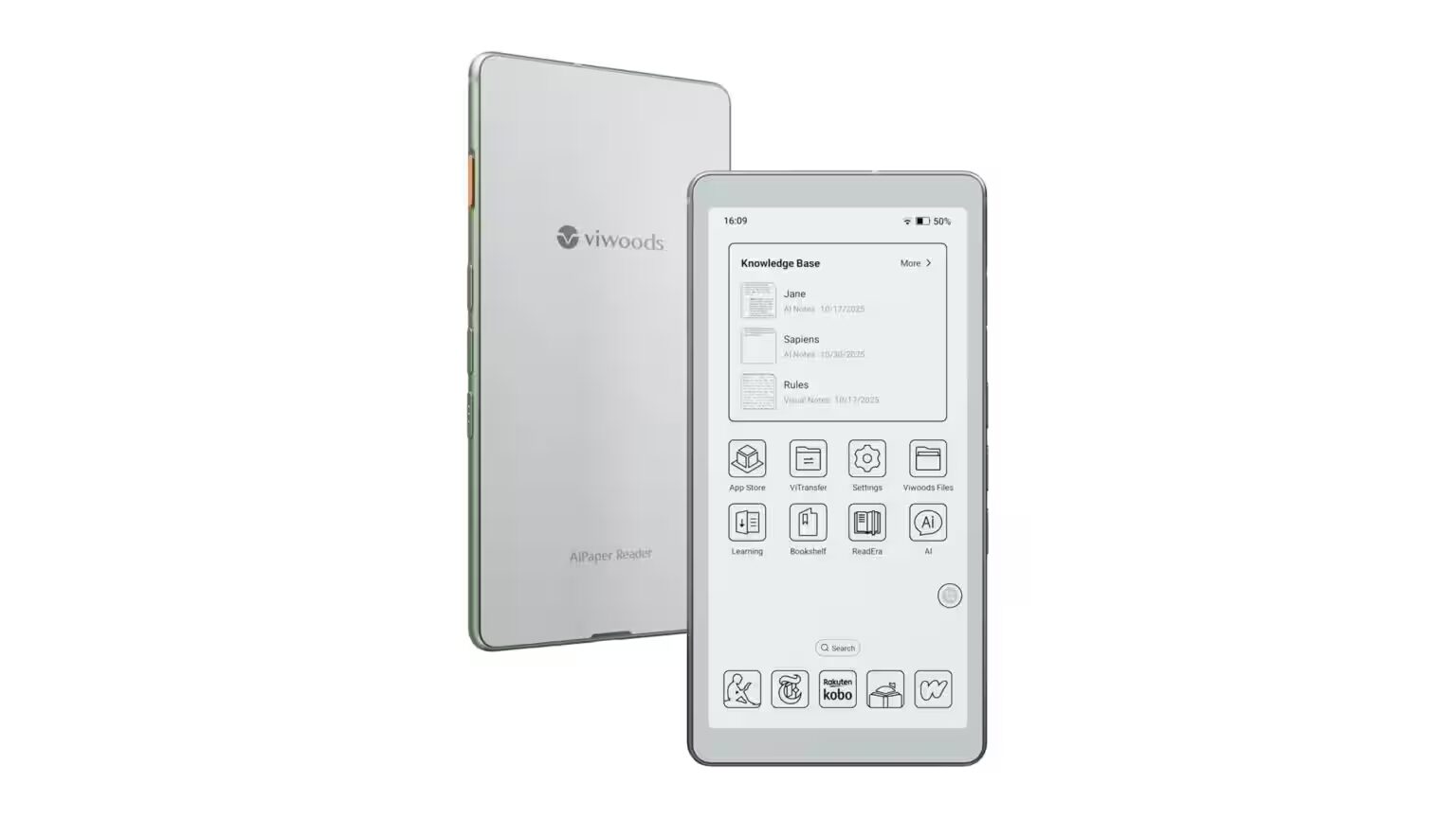 Viwoods AiPaper Reader: первый в мире E Ink-ридер на Android 16 уже в продаже