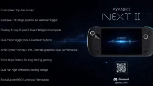 AYANEO раскрыла финальный облик и характеристики портативной консоли Next 2 на Ryzen AI MAX+ 395