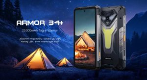 Ulefone Armor 34 Pro+ представлен с батареей 25 500 мАч и встроенным проектором