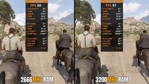 Сравнение DDR4-2666 и DDR4-3200 в 10 современных играх: разница в среднем 7%