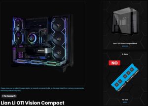 Из-за подорожания ОЗУ Paradox Customs начала продавать ПК без оперативной памяти