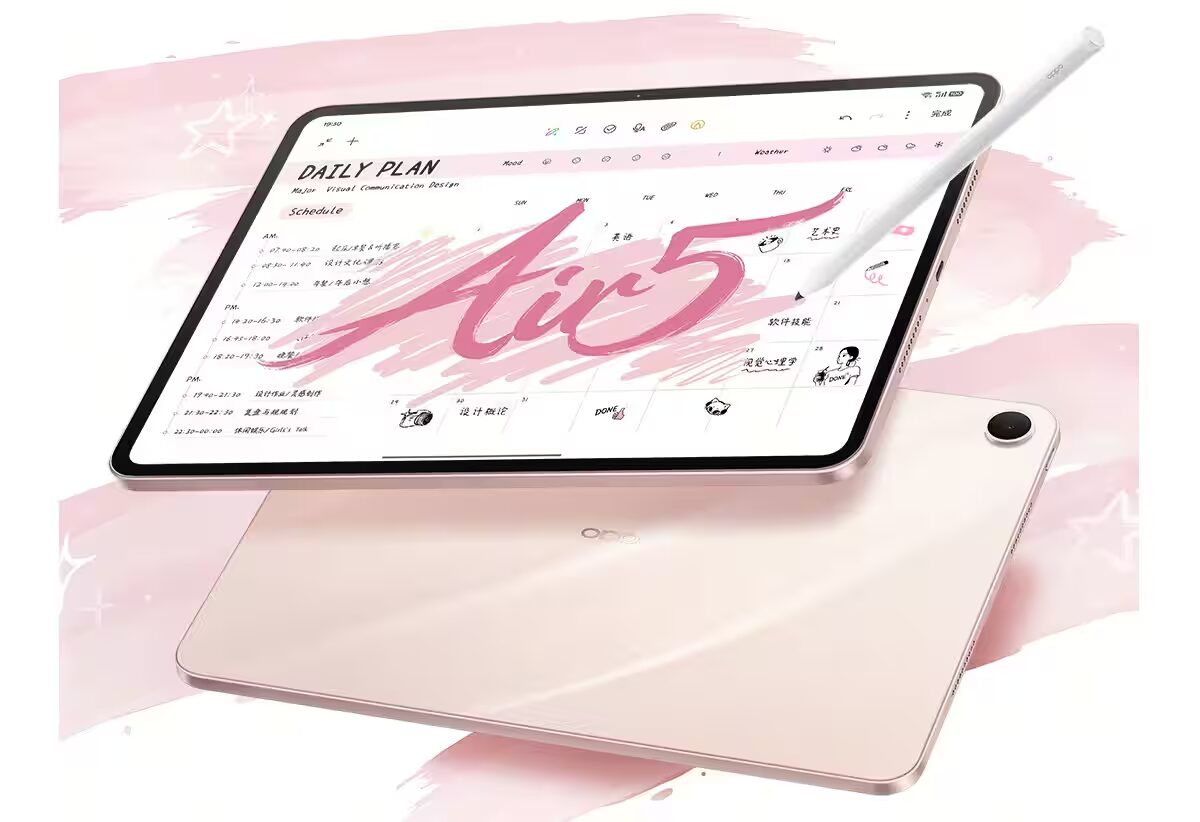 OPPO Pad Air 5 с экраном 2,8K и батареей 10050 мАч представят 25 декабря