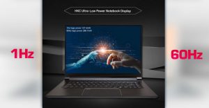 HKC показала энергоэффективный ноутбучный дисплей с адаптивной частотой 1–60 Гц