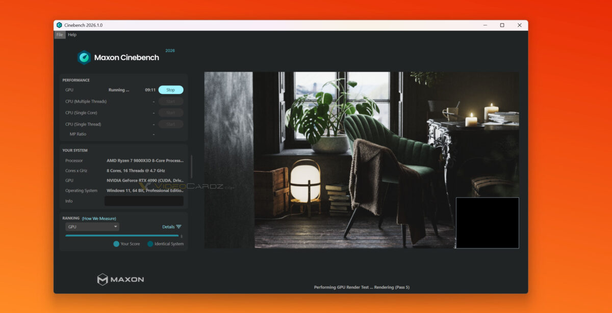 Maxon выпустила Cinebench 2026 на движке Redshift с поддержкой GeForce RTX 50 и Radeon RX 9000