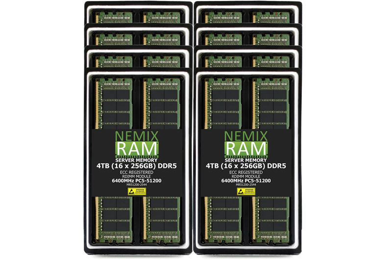 Nemix представила комплект DDR5-памяти на 4 Тбайт за 70,8 тыс. долларов