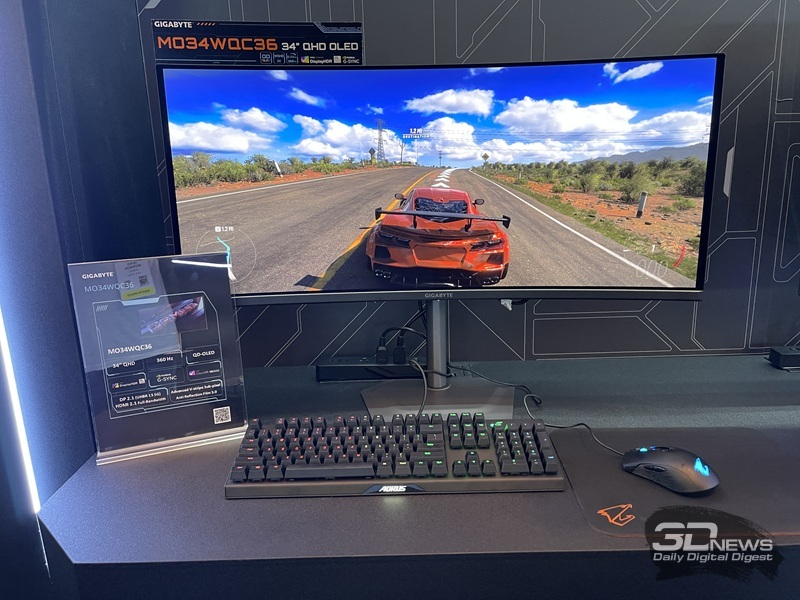 Gigabyte представила на CES 2026 четыре игровых OLED-монитора с частотой до 360 Гц