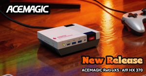 Acemagic представила мини‑ПК Retro X5 в стиле NES с 12‑ядерным Ryzen AI 9 HX 370