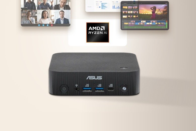ASUS представила мини‑ПК ExpertCenter PN55 с процессорами Ryzen AI и статусом Copilot+