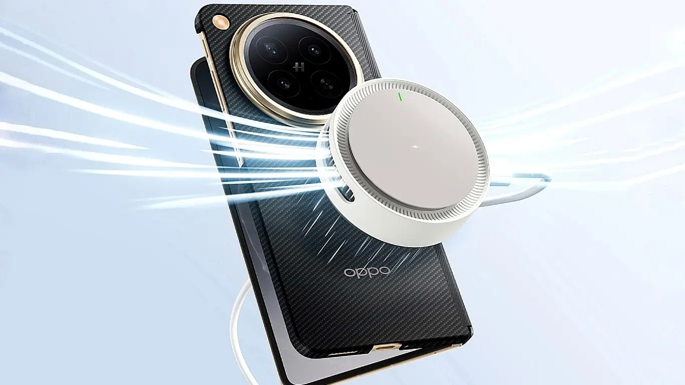 OPPO представила магнитную беспроводную зарядку Magnetic Turbo 2 для складного Find N6