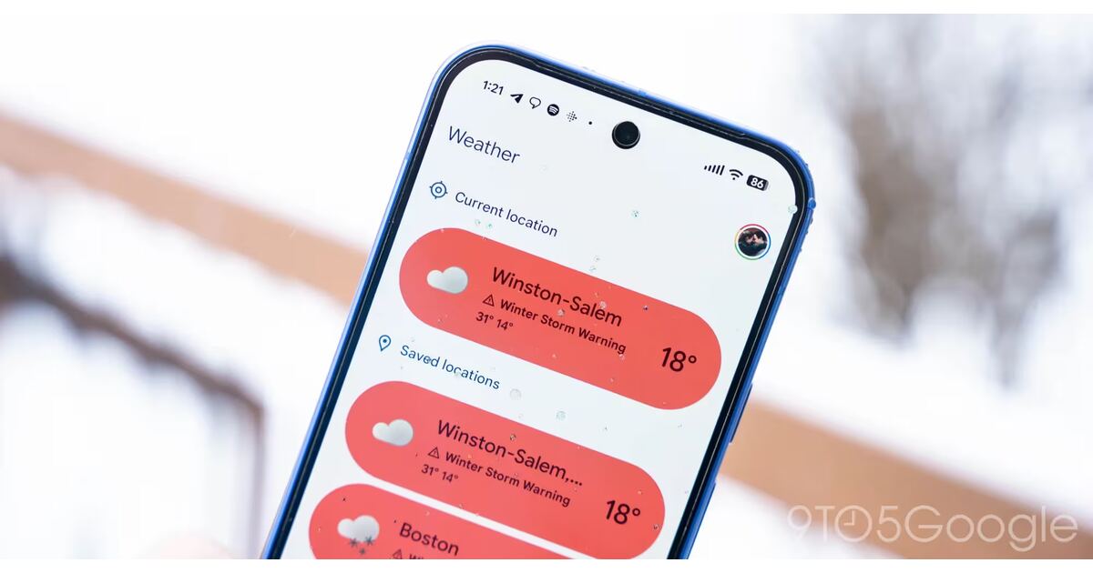 Google обновила Pixel Weather и Google Clock 8.6 с новыми иконками и переработанным виджетом