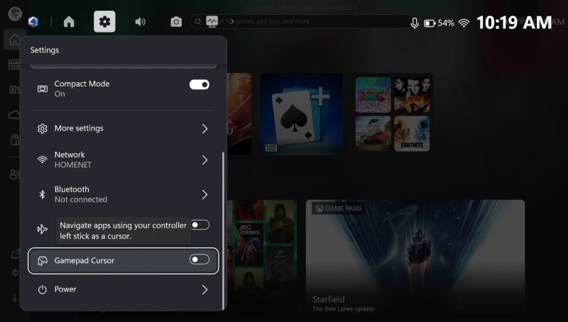 Microsoft добавила виртуальный курсор мыши в Xbox‑режим на портативных Windows‑консолях