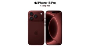 Раскрыта палитра iPhone 18 Pro: вишнёвый, голубой, тёмно‑серый и серебристый