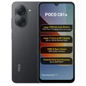 Представлены бюджетные смартфоны POCO C81 и POCO C81x с экранами 120 Гц и крупными аккумуляторами