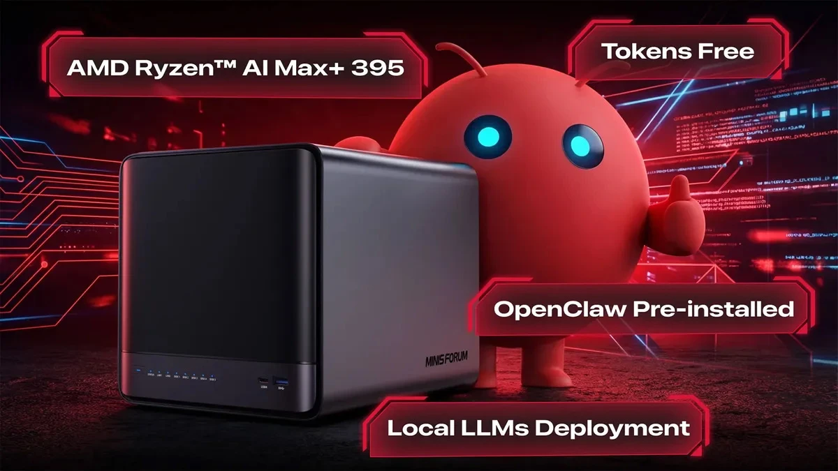 Мини-ПК Minisforum AI NAS N5 Max с Ryzen AI Max+ 395 и хранилищем до 200 ТБ оценили в $2899